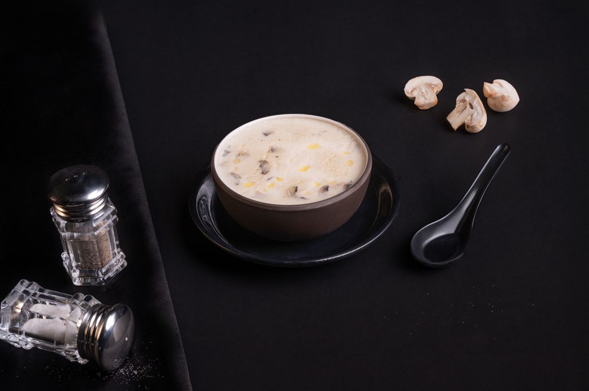 Cream of Mushroom Sweet Corn Soup