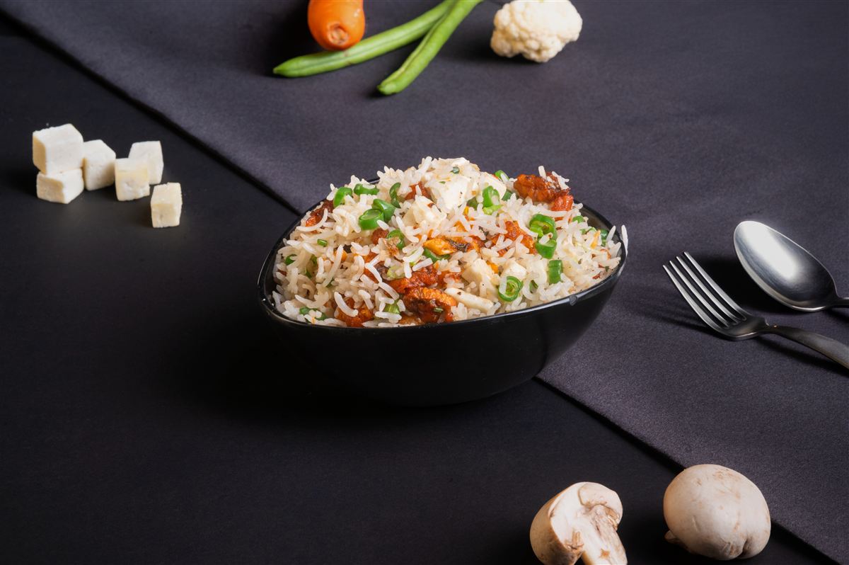 Paneer & Mushroom Fried Rice